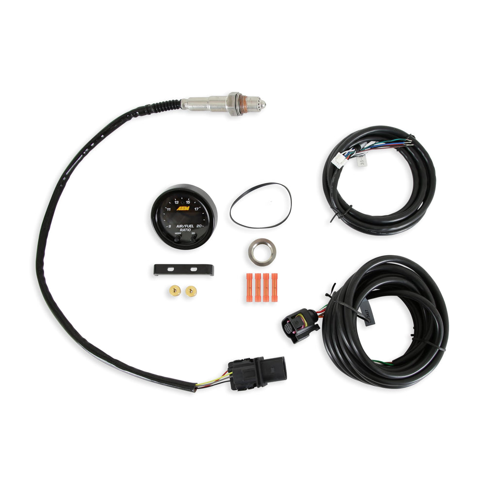 Center display on the AEM X-Series gauge for easy reading of fuel ratio