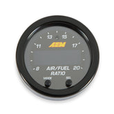 AEM X-Series wideband AFR gauge faceplate for quick monitoring of AFR values