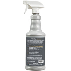 Aero Cosmetics Rubber Care applied to a tire for a refreshed, uniform look.
