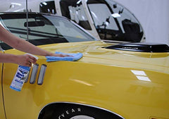Aero Cosmetics UV protective coating on vehicle surface for gloss and protection.