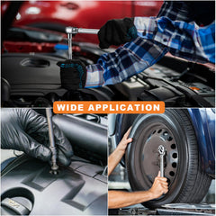 AEROFORCE 72-tooth torque wrench provides precise tightening.