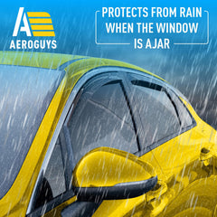 AEROGUYS rain guards shield the cabin from wind for Kia K5.