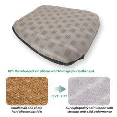 AEROiVi booster seat cushion demonstrates 3-inch height for improved pedal reach.