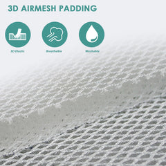 AEROiVi booster seat cushion covers nearly the entire seat area for protection.