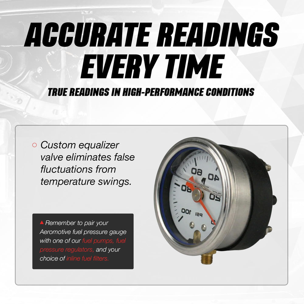 Compatible with EFI and carbureted engines for monitoring fuel pressure