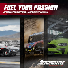 Aeromotive regulator billet aluminum finish highlights durable build.