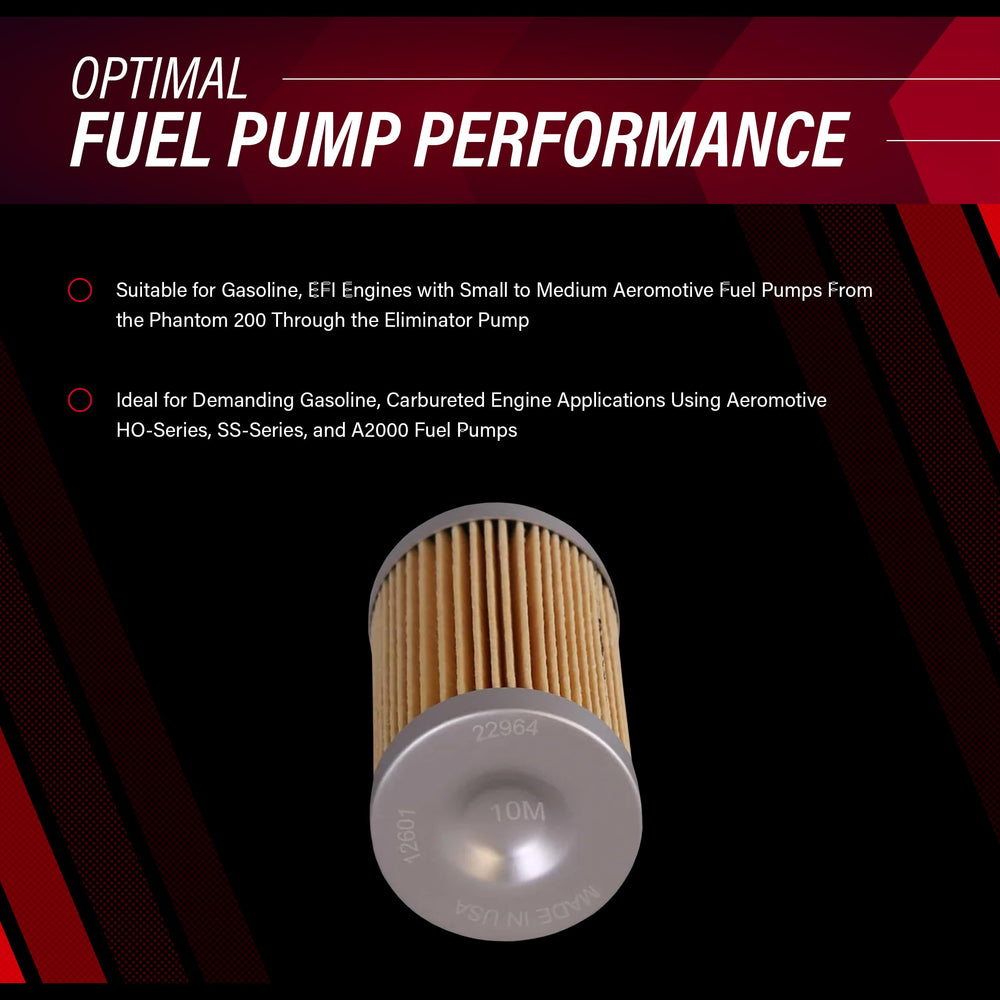 Aeromotive high-flow capability supports up to 250 GPH in performance setups.