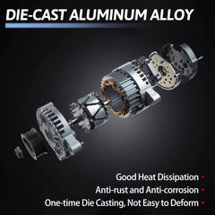 AETUANFLY ALM3587 alternator with 6-groove pulley compatibility across multiple models
