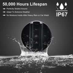 Aexploer IP67 waterproof lights withstand rain and snow for year-round reliability