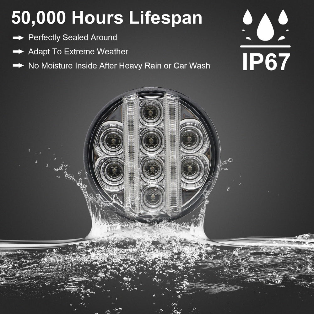 Aexploer Wrangler JK IP67 waterproof lights perform in any weather.