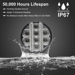 Aexploer Wrangler JK IP67 waterproof lights perform in any weather.