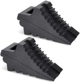 AFA Tooling wheel chocks side view, compact 2-pack for secure parking.