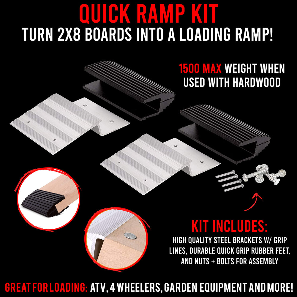 AFA Tooling wide ramp with 2x8 boards ready for heavy equipment