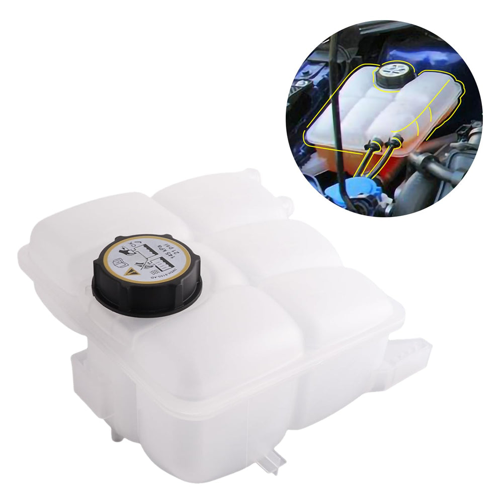 AFEISOL 603-382 front view coolant reservoir with cap for easy level checks.