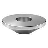 AFEISOL centering cone top view on billet aluminum finish for precise alignment