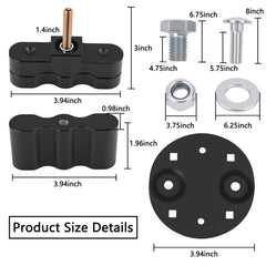 AFEISOL RX-LOX-PM DLX handle provides extra tightening force for security.