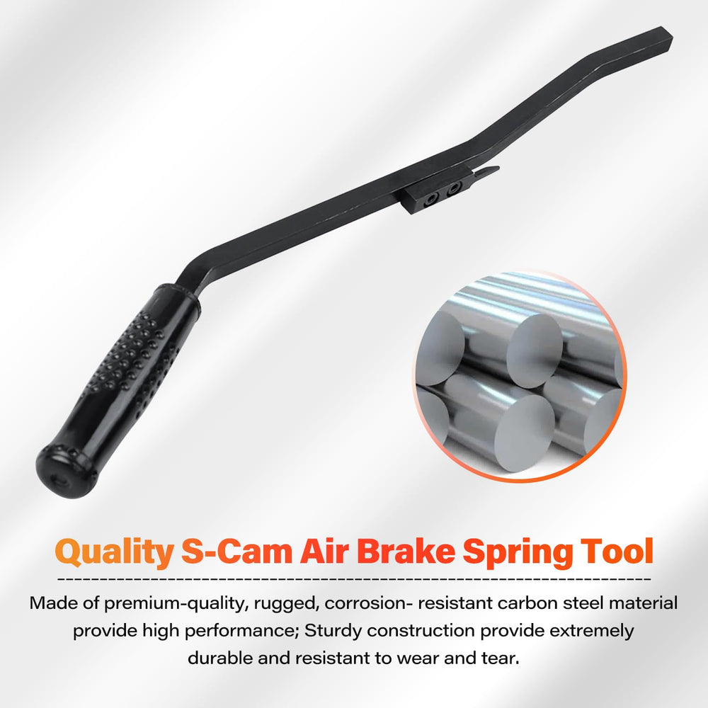 Close-up of hook catching spring at the J-eye on the tool