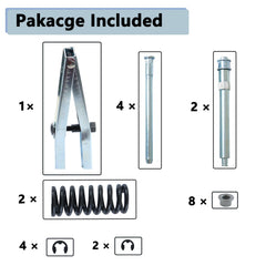 AFEISOL spring compression tool for safe, controlled hinge work