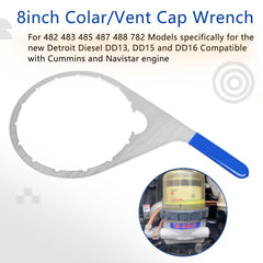 AFEISOL wrench on a Detroit Diesel engine demonstrates tool readiness for tough removal tasks.