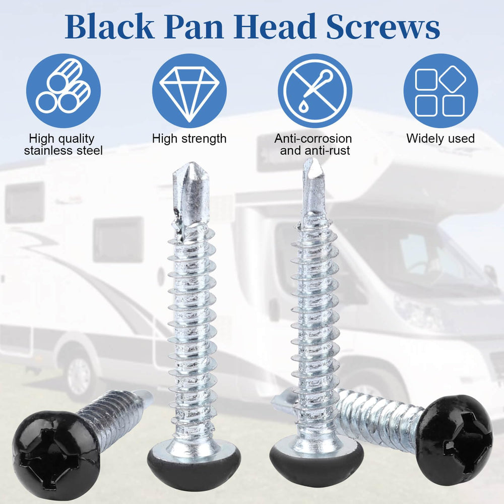 AFZZ 100-pcs pack of rv screws for exterior panels