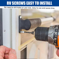 AFZZ screws galvanized finish shown on metal surface for rugged exterior use