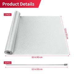 AggSound embossed aluminum heat shield showing textured durability