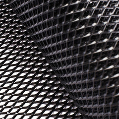 AggAuto aluminum grille mesh shows rhombic holes for airflow and protection.