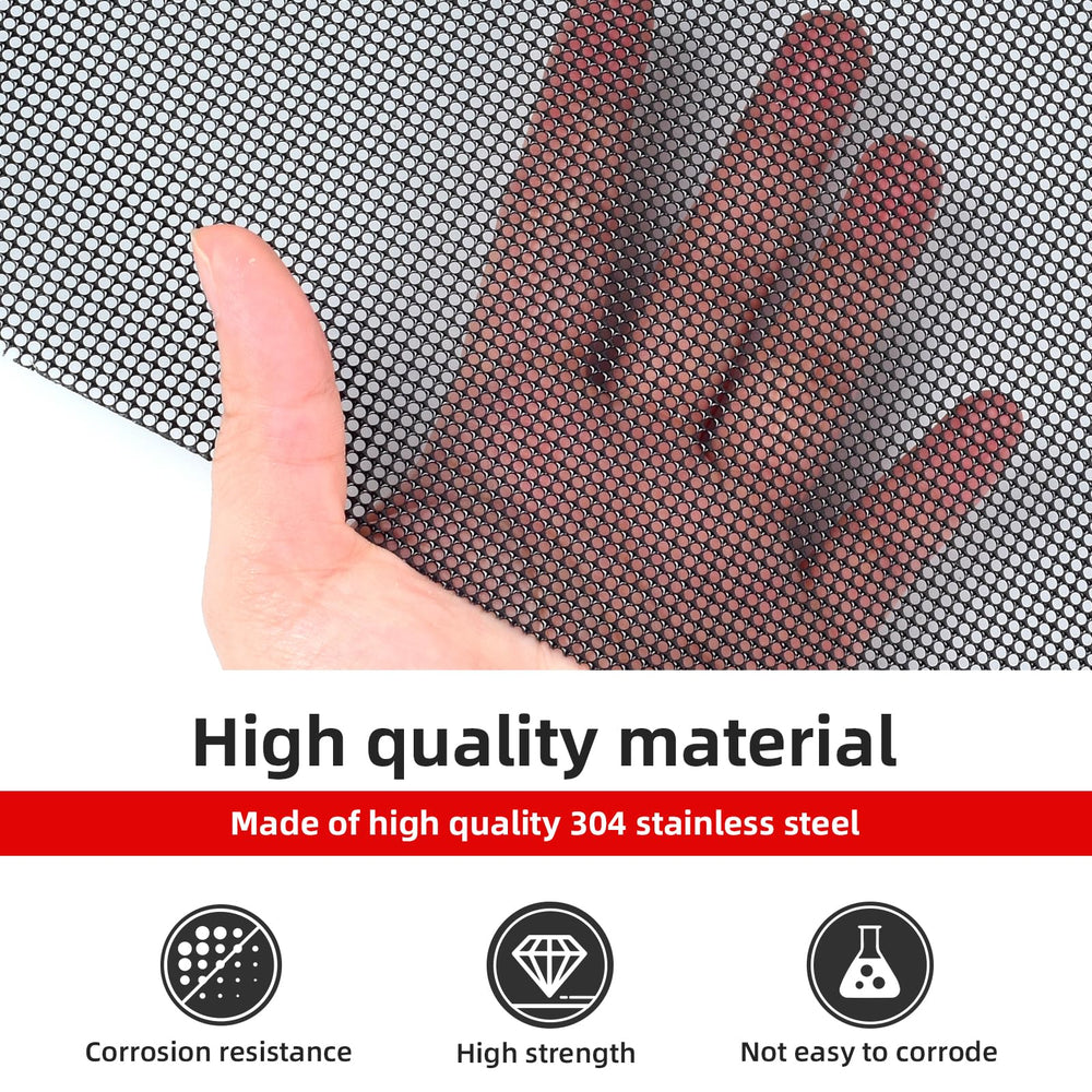AggAuto universal car grill mesh aluminium material highlights corrosion resistance