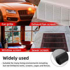 AggAuto universal car grill mesh flexible shape enables custom bumper grids