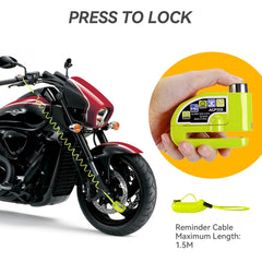 AGPTEK alarm sensor activated showing movement detection on the lock