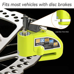 AGPTEK waterproof disc lock protecting against rain and moisture