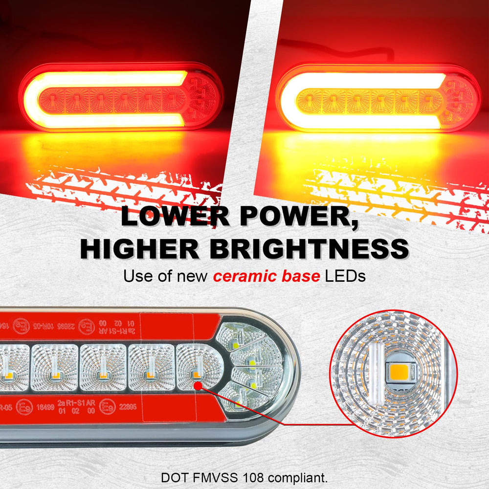 Agrieyes durable ABS-PC trailer light housing resists vibrations