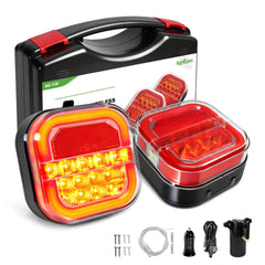 Agrieyes Halo wireless trailer light with magnetic base for quick, scratch-free mounting during towing