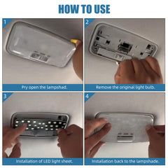 aHei interior dome light panel delivers high brightness for reading at night.
