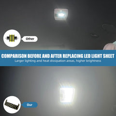 aHei interior dome light panel provides wider lighting area for cabin coverage.