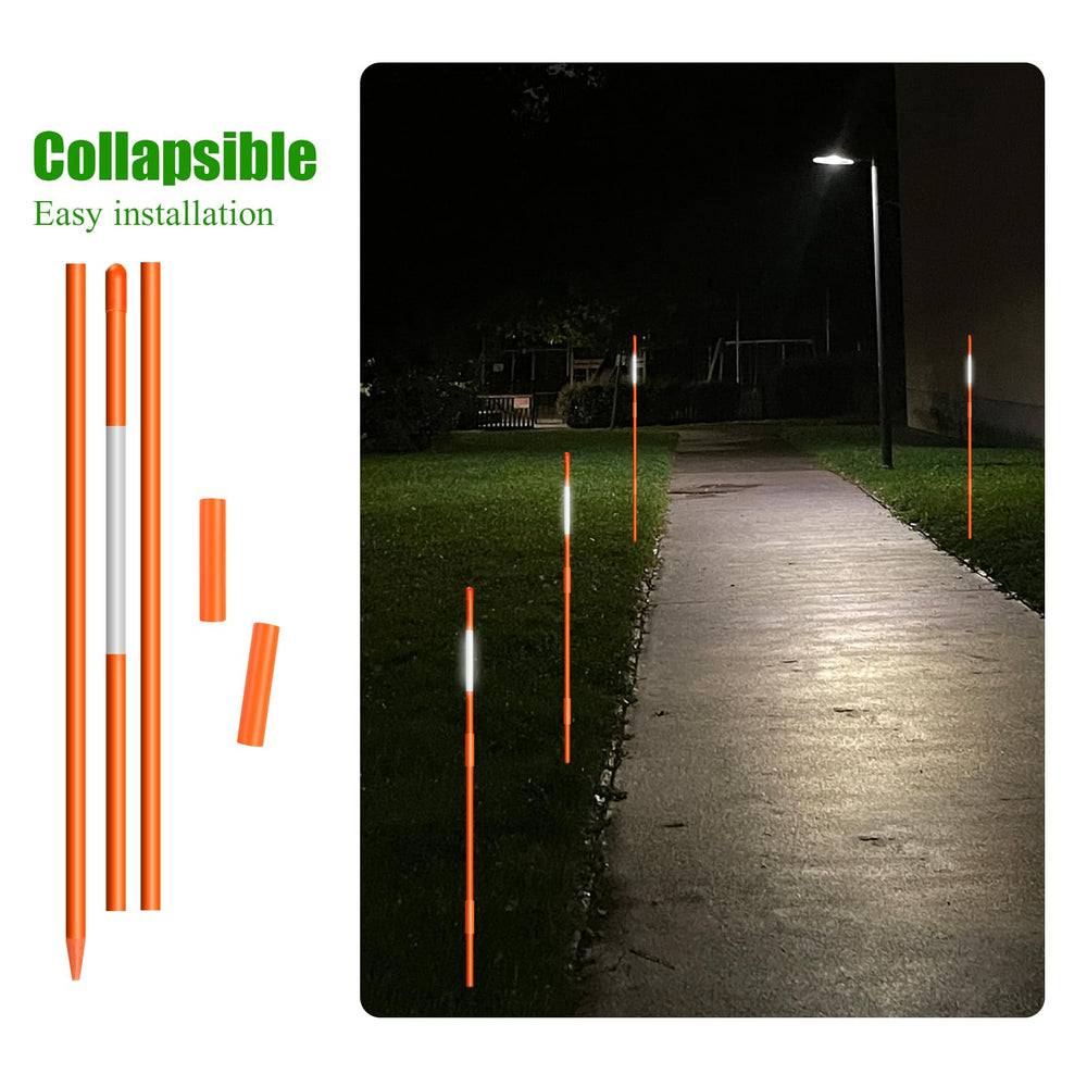 AHKUNMT markers with tapered ends and three-section design for easy installation.