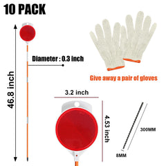 AHKUNMT top 4-inch double-sided reflector for enhanced directional visibility.