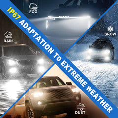 AHOBXD 90000lm brightness test highlights bold fog light performance.