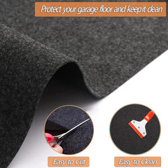 Ahpuhtan multipurpose garage mat cut-to-fit for cars motorcycles and tools