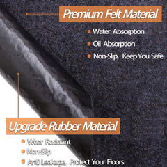 Ahpuhtan waterproof slip-resistant back protects floors while you change oil