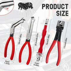 AHTXZP 60-degree angled pliers reach snap tabs in confined spaces