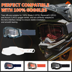Ahuliao compatibility with Strata 2, Racecraft 2, and Accuri 2 goggles ensures stable installation.