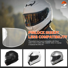 Ahuliao Pinlock EVO compatibility with Shoei GT-Air II, ensuring seamless visor fit.