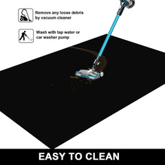 AiBOB oil spill mat in a garage setup protecting the floor