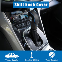 AICARS shift knob cover on Ford Escape with 360° protection and premium leather feel.