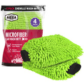 AIDEA Car Wash Mitt microfiber double-sided for lint-free, scratch-free shine.