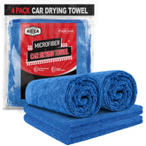 AIDEA microfiber car drying towel large 4pk ready for quick water absorption