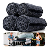 Aidoclip car-drying towel 36x24 dual-twist for fast, streak-free finish on paint and glass.