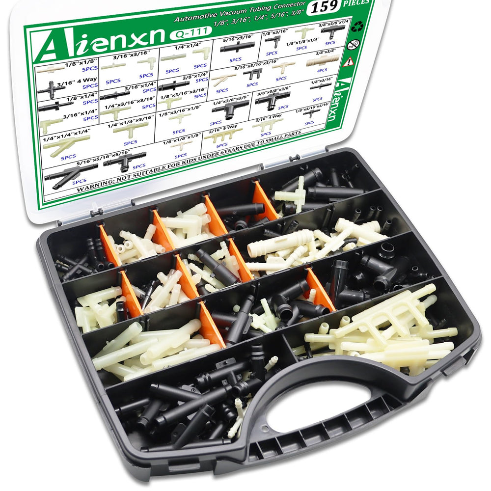 Aienxn portable storage box keeps connectors organized and accessible.