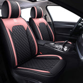 Aierxuan car seat covers full set in black and pink for stylish interior protection